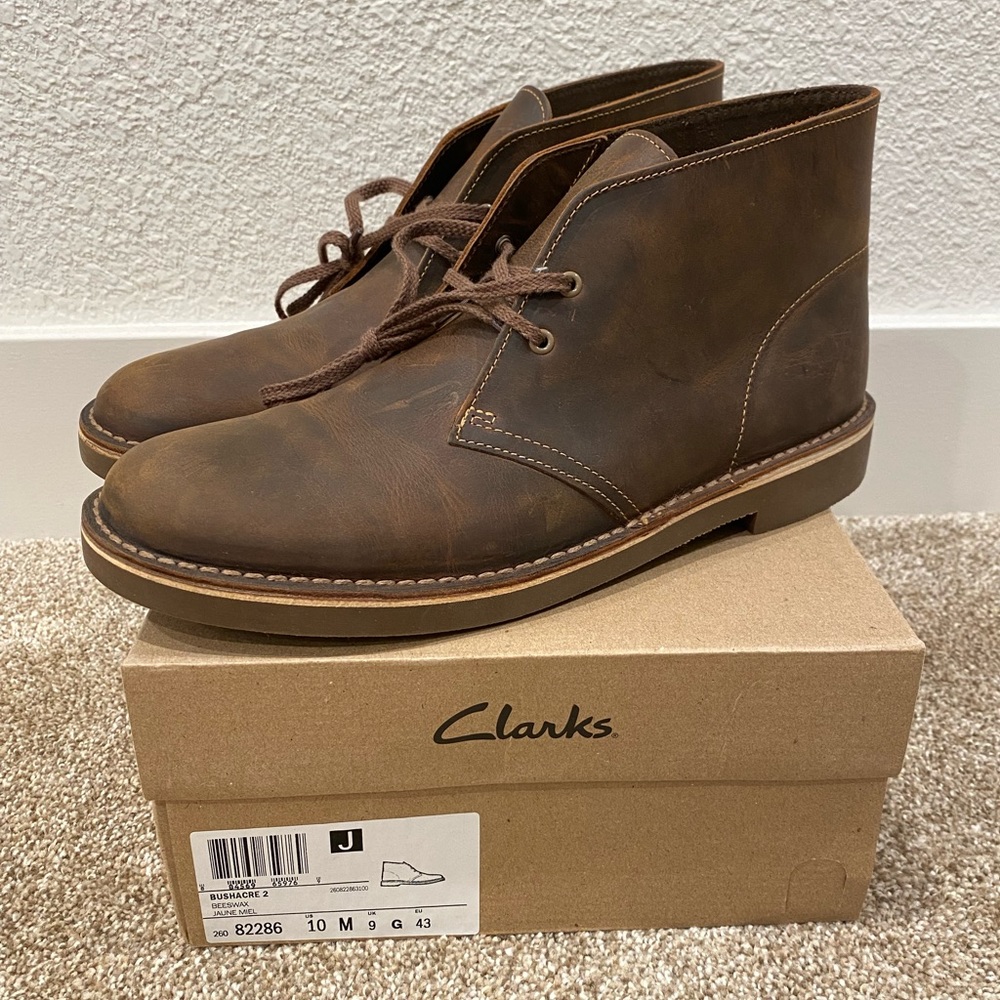 Clarks Bushacre Chukka Boot Beeswax Leather
